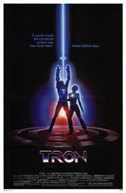 Tron Poster Movie B 27x40 Jeff Bridges Bruce Boxleitner David Warner