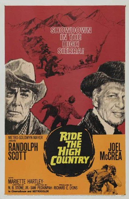 Ride the High Country Poster Movie 11x17 Randolph Scott Joel McCrea Mariette Hartley Ron Starr
