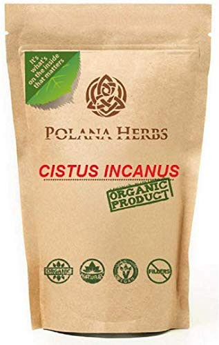 Polana Herbs - Organic Cistus Incanus Rockrose Loose Herbal Tea - Polyphenol Rich Detox Cleanse Immune System Booster Strong Antioxidant -2X 50g Pack-