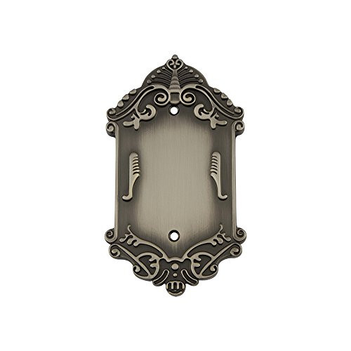 Nostalgic Warehouse 719805 Victorian Switch Plate with Blank Cover Antique Pewter