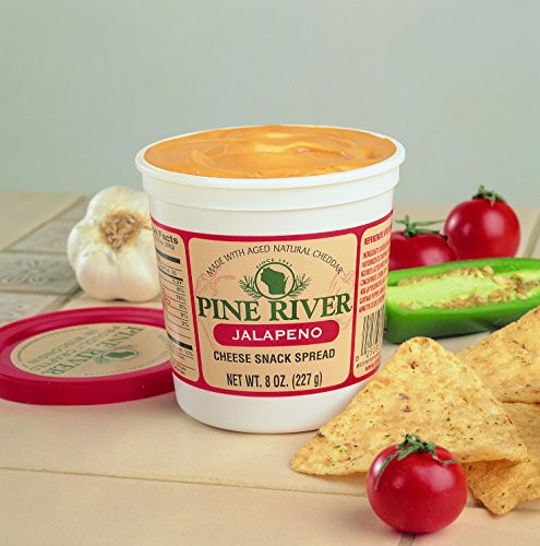 Pine River Jalapeno Cheese Spread -3-8oz Tubs- Shelf Stable