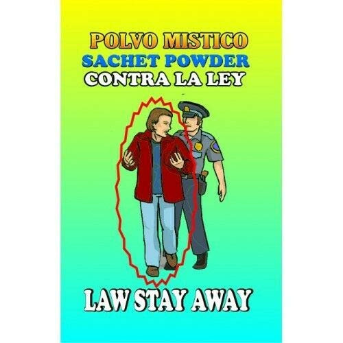 12 PIECES BRYBRADAN LAW STAY AWAY POWDER - CONTRA LA LEY POLVO EN BOLSA 1-2 OZ 14 GR