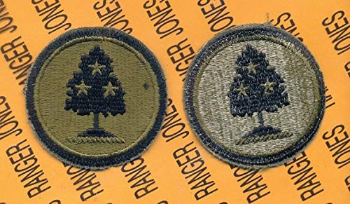 US Army Tennessee National Guard ARNG OD Green  and  Black Patch c-e