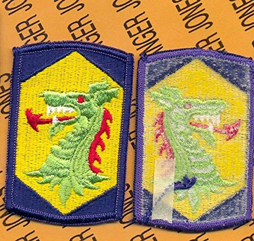 404th Chemical Brigade SSI Medium Blue Shoulder Patch m-e