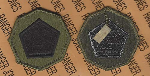 US Army 85th Infantry Division OD Green  and  Black BDU Uniform Patch m-e Type 2