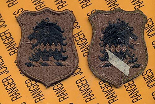 US Army New Jersey National Guard ARNG OD Green  and  Black Patch m-e