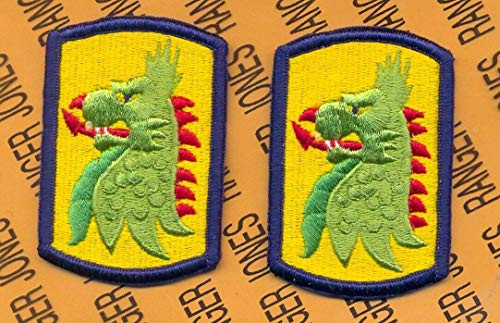 455th Chemical Brigade Blue Border SSI Shoulder Patch m-e