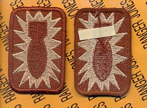 US Army 52nd Ordnance Brigade Desert DCU EOD Uniform SSI Patch m-e