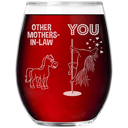 Mother in law Wine Glass Stemless Laser Etched Cup Funny For Birthday Best Idea Ever Unicorn Mother-In-Law Wedding K-73E Mother in law Wine Glass Stemless Laser Etched Cup Funny For Birthday Best Idea Ever Unicorn Mother-In-Law Wedding K-73E