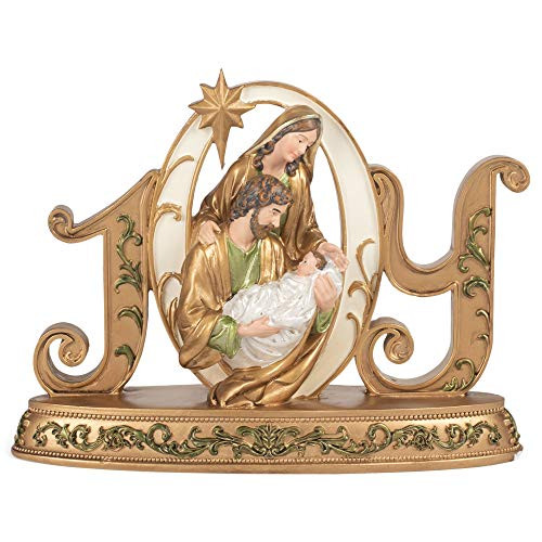 Roman 133699 Tabletop Decor-O Joyful Night Holy Family 6.2 inch Multicolor