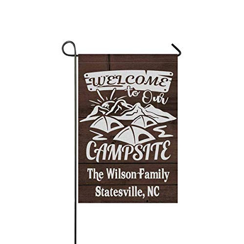 MyPhotoSwimsuits Personalized Camper Garden Flags for Outdoor Custom Camping Yard House Banner Home Lawn Welcome Decoration 12.5" X 18" Double Sided Welcome to Our Campsite MyPhotoSwimsuits Personalized Camper Garden Flags for Outdoor Custom Camping Yard House Banner Home Lawn Welcome Decoration 12.5" X 18" Double Sided Welcome to Our Campsite