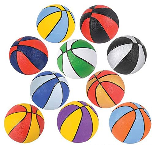 Rhode Island Novelty Assorted 7" Mini Basketballs | Set of 6 | Colors May Vary
