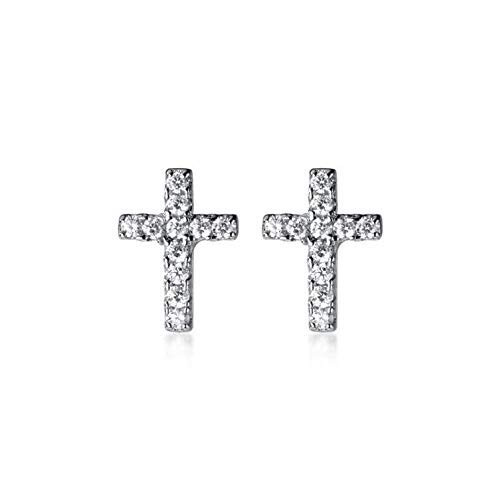 First Communion Gift Girl  First Communion Earrings  Small Cross Earrings