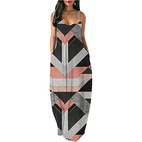 VIYW Women's Casual Sexy Summer Print Casual O-Neck Short Sleeveless Sling Long Skirt Dress Plus Size Dress Red VIYW Women's Casual Sexy Summer Print Casual O-Neck Short Sleeveless Sling Long Skirt Dress Plus Size Dress Red