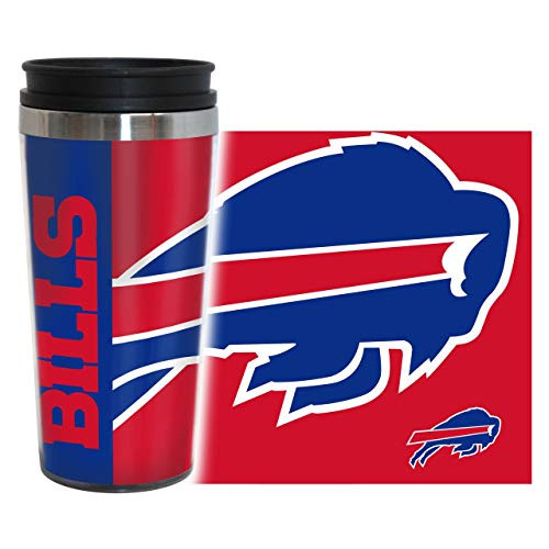 NFL Buffalo Bills 14 Ounce Travel TumblerFull Wrap Hype Team Color 14 Ounce