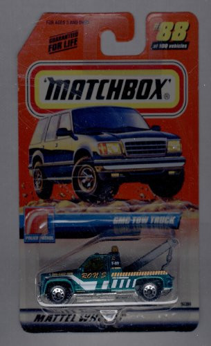 Matchbox 1999-88 of 100 Series 18 Police Patrol GMC TOW Truck 1-64 Scale