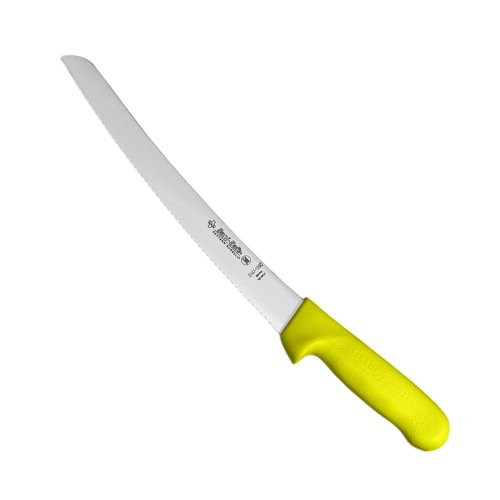 Dexter Outdoors 10" Scalloped Bread Knife with Yellow Handle