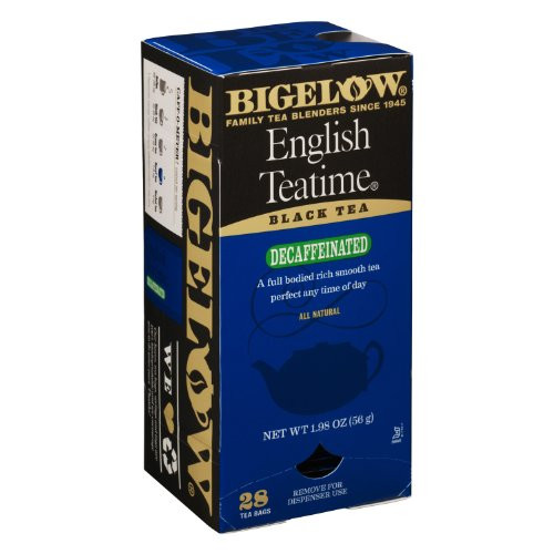 Bigelow Tea Bags, English Teatime Black Tea Decaf, 28-Count Boxes (Pack of 6)