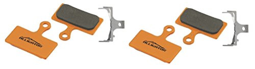 Alligator Organic MTB Bike Disc Brake Pads for Shimano XTR/DeoreXT/SLX/Alfine (2 Pair)