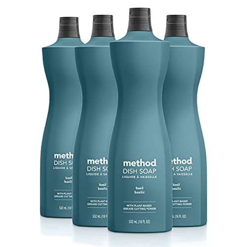 Method Dish Soap Basil 18 Ounce 4 pack Packaging May Vary