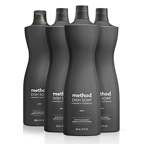 Method Dish Soap Yuzu 18 Ounce 4 pack Packaging May Vary