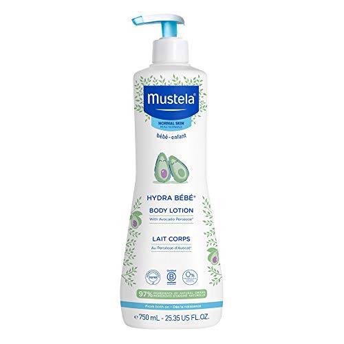 Mustela Hydra Bebe Body Lotion - Daily Moisturizing Baby Lotion with Natural Avocado Jojoba  and  Sunflower Oil  25.35 fl. oz.
