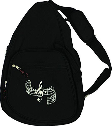 Gift House Music G-Clef Body Backpack -Black-