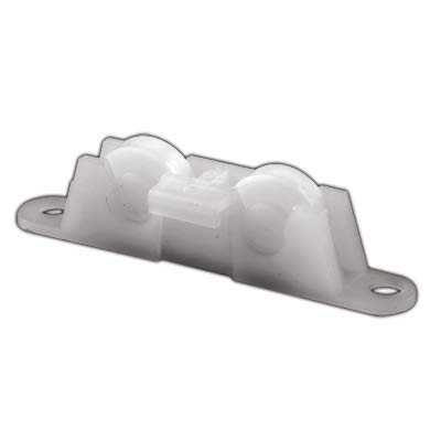 C.R. LAURENCE G3107 CRL 1-2" Nylon Flat Edge Sliding Window Tandem Roller with 5-16" Wide Housing