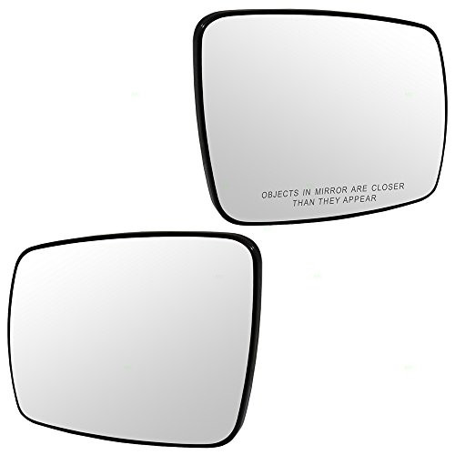 Brock Replacement Pair Set Mirror Glass with Bases OEM Substitute compatible with Journey 68045693AA 68045692AA
