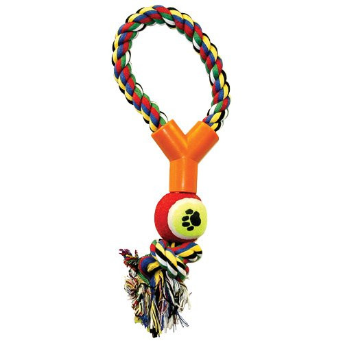Blue Ribbon Tug-O-Rope Small Tug with Tennis Ball 10