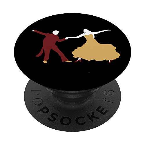 Ballroom dancing women men dancer couple dance gift PopSockets PopGrip- Swappable Grip for Phones  and  Tablets