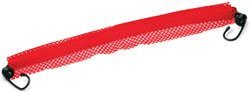 RoadPro 1818B Red 18" x 18" Mesh Warning Flag with Elastic Strap and J-Hook