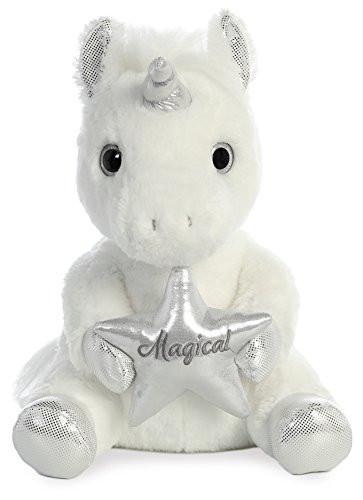 Aurora - Christmas Items - 14" Holiday Magical Unicorn - Med