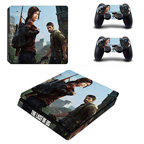 Playstation 4 Slim Skin Set - The Last of US HD Printing Vinyl Skin Cover Protective for PS4 Slim Gaming Console and 2 PS4 Controller by Mr Wonderful Skin