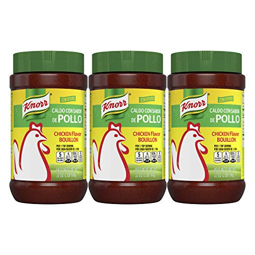 Knorr Granulated Chicken Flavor Bouillon For Sauces Gravies And Soups Chicken Bouillon Fat And Cholesterol Free 2 lb 3 Pack