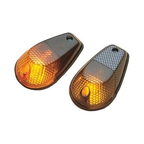 K and S Technologies Marker Lights Flush Mount Single Filament Carbon-Amber