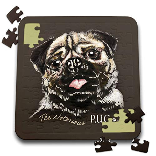 3dRose Pug Dog with Text Notorious P.U.G. - Puzzles -pzl-343666-2-