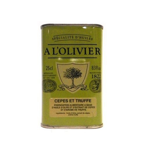 A L'Olivier Olive Oil Infused with Porcini-truffle 8.3-Ounce Tins by A L'Olivier