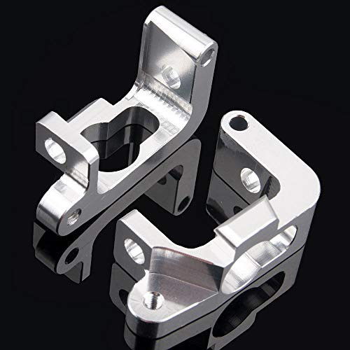 Toyoutdoorparts RC 101209 Silver Aluminum Front Hub Carrier -L-R- for HPI Bullet 3.0 ST-MT
