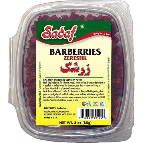 Sadaf Zereshk -Barberries- -3 OZ- Red-set of 4