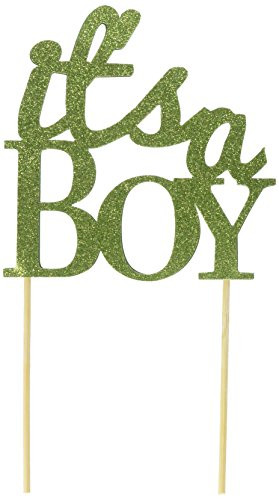 All About Details Lime Green It's-a-boy Cake Topper