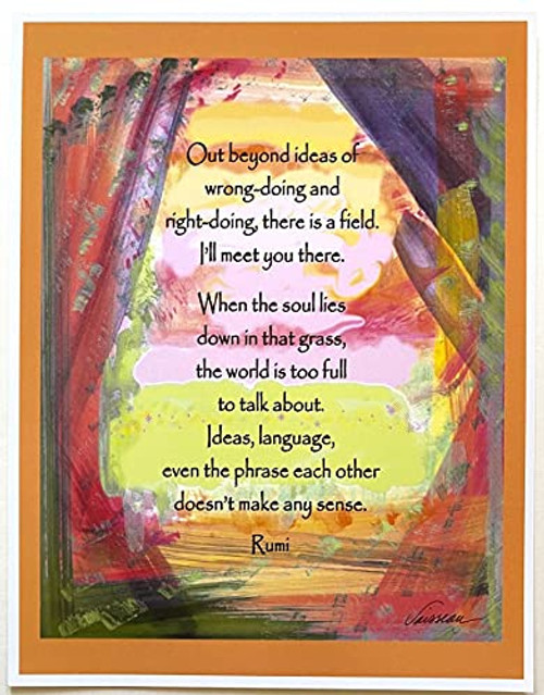 Out beyond ideas 2 8x11 Rumi poster - Heartful Art by Raphaella Vaisseau Out beyond ideas 2 8x11 Rumi poster - Heartful Art by Raphaella Vaisseau