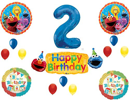 Sesame Street 2nd Banner B is For Birthday Party Balloons Decoration Supplies Elmo Cookie Monster Sesame Street 2nd Banner B is For Birthday Party Balloons Decoration Supplies Elmo Cookie Monster