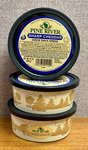 Pine River Sharp Cheddar Cheese Snack Spread 12 oz. - Set of 3