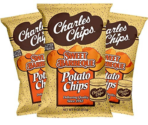 Charles Chips Sweet Barbeque Potato Chips -Pack of 3- Charles Chips Sweet Barbeque Potato Chips -Pack of 3-