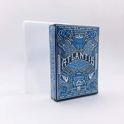 Atlantis Playing Cards by Riffle Shuffle  and  Clear Protective Playing Cards Case -Sink Edition-