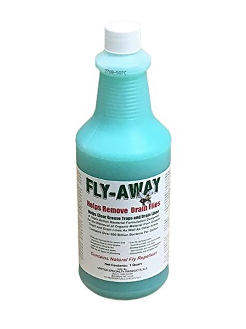 FLY-AWAY Drain Fly Treatment & Drain Opener, Drain Fly Repellent, Fruit Fly Repellent, Fruit Flies Treatment, Drain Fly & Fruit Fly Eliminator, DISSOLVES Drain Grease