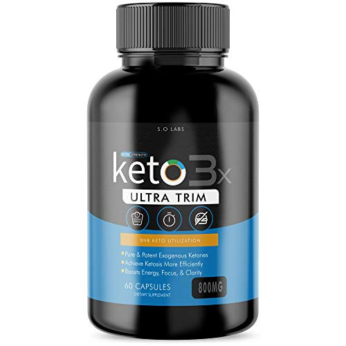 Keto Trim Pill Weight Management Diet Pills 800 mg Advanced Loss Extra Strength Formula Fast Pills -60 Capsules-