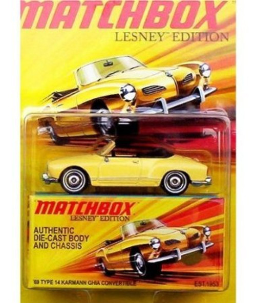 Matchbox 2010 Lesney Edition '69 Type 14 Karmann Ghia Convertible 1-64 Scale. Matchbox 2010 Lesney Edition '69 Type 14 Karmann Ghia Convertible 1-64 Scale.