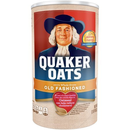 Quaker Oats Old Fashioned Oatmeal Breakfast Cereal 42 Oz -2 Canisters-